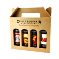 Chilli omáčky Darčekové Balenie Hnedé 4x 100 ml