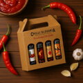 Chilli omáčky Darčekové Balenie Hnedé 4x 100 ml