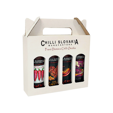 Chilli omáčky Darčekové Balenie Biele 4x100 ml