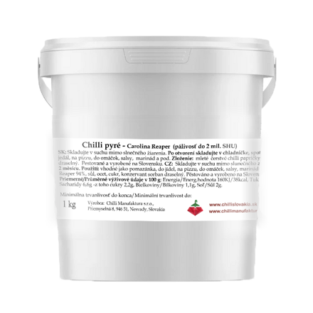 Chilli Pyré Gastro 1kg - Carolina Reaper (ULTRA HOT)  