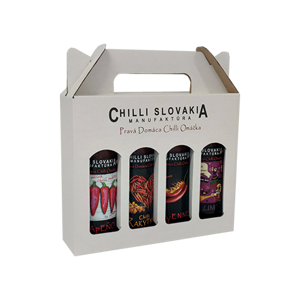 Chilli omáčky Darčekové Balenie biele 4x 100 ml