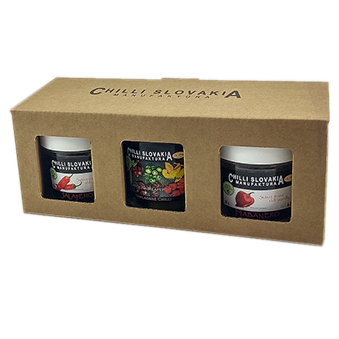 Chilli box 3-dielny Nakladané chilli a Drvené sušené chilli